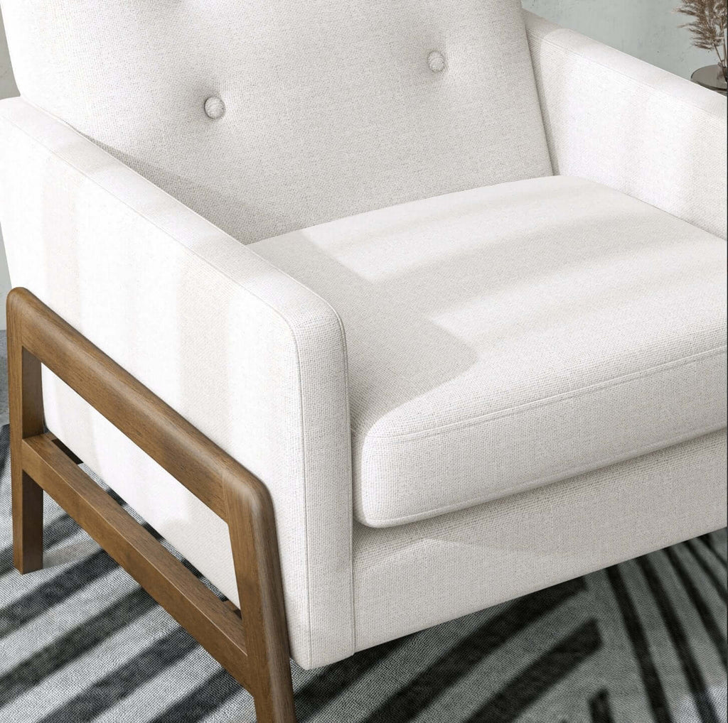 Cole Button Tufted Lounge Accent Armchair (3 Colors)