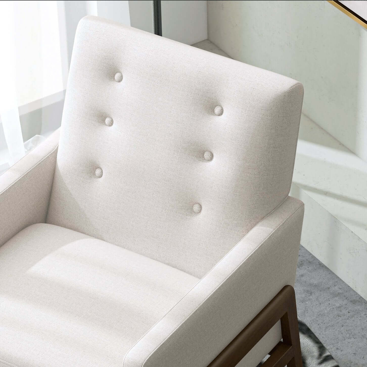 Cole Button Tufted Lounge Accent Armchair (3 Colors)