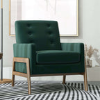 Cole Button Tufted Lounge Accent Armchair (3 Colors)