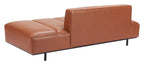 Confection Faux Leather Armless Sofa Day Bed 79