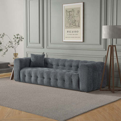 Eden Modern Boucle Bubble Sofa 90