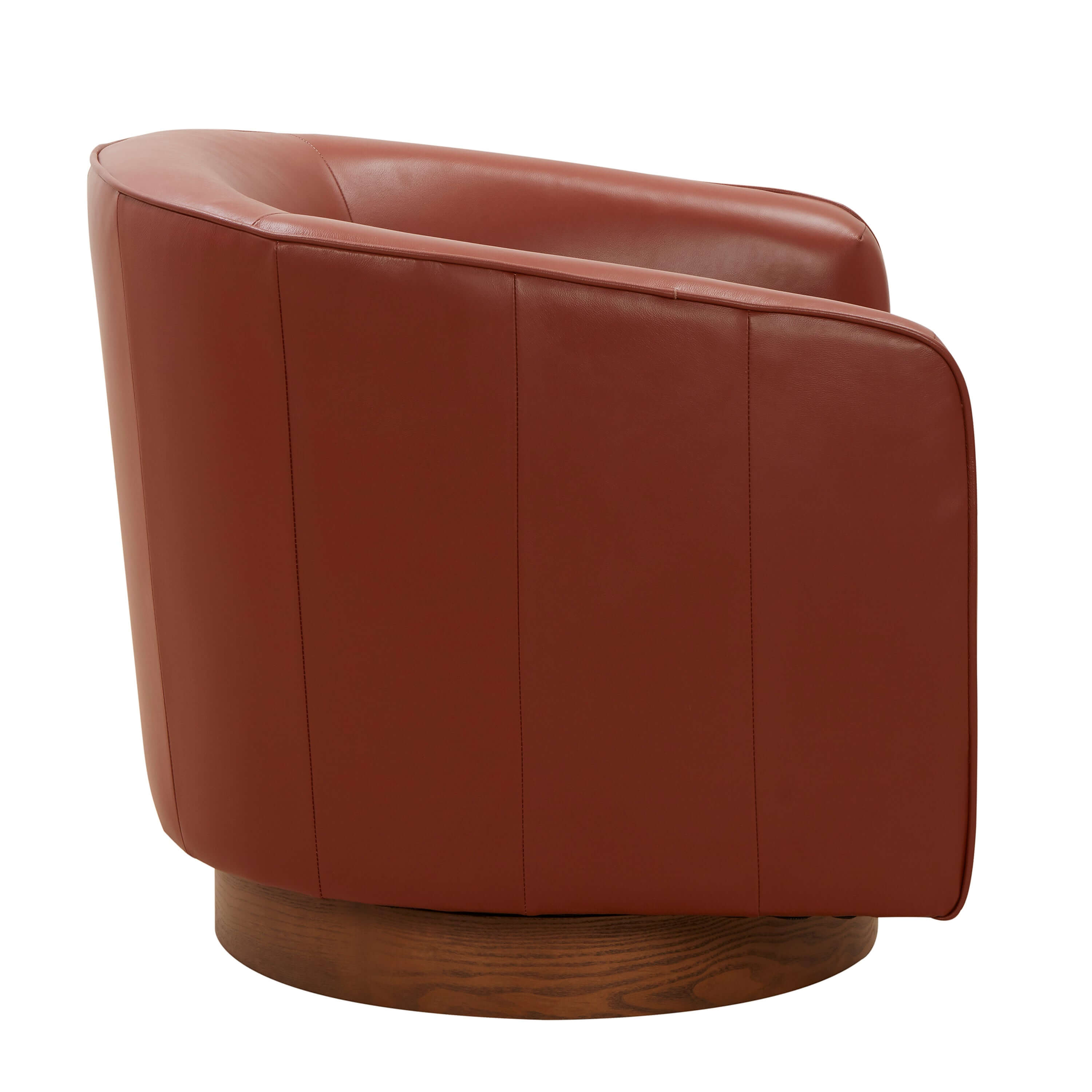 Tessa Top-Grain Leather Accent Swivel Chair