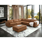Brighton Leather 5 Piece Modular Corner Sofa Sectional 142