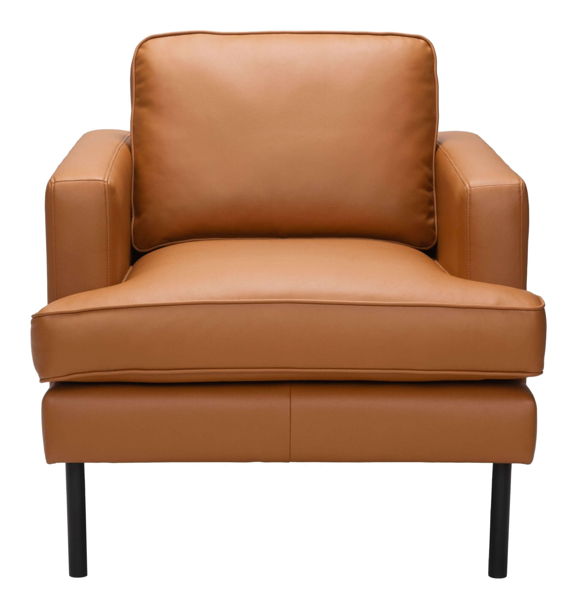 Decade MCM Faux Leather Armchair (2 Colors)