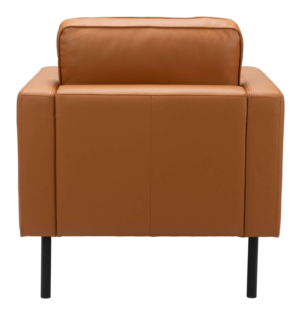 Decade MCM Faux Leather Armchair (2 Colors)