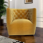 Delaney Tufted Accent Barrel Swivel Chair (6 Colors)