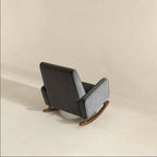 Demetrius Tufted Fabric Solid Wood Rocking Chair
