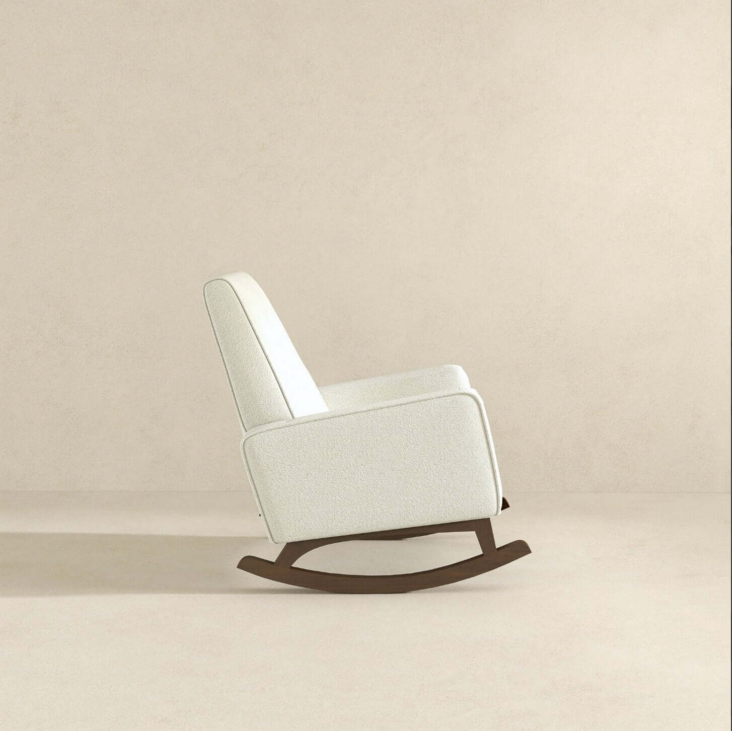 Demetrius Tufted Fabric Solid Wood Rocking Chair