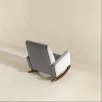 Demetrius Tufted Fabric Solid Wood Rocking Chair