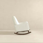 Demetrius Tufted Fabric Solid Wood Rocking Chair