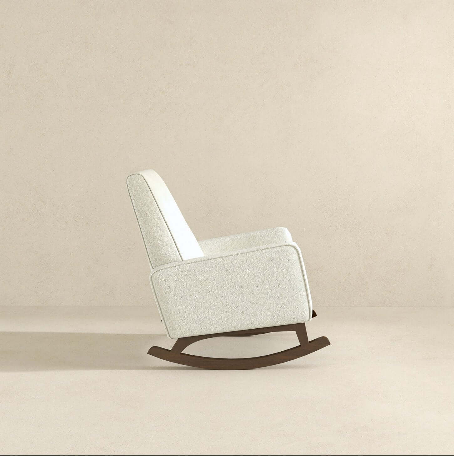 Demetrius Tufted Fabric Solid Wood Rocking Chair