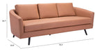 Divinity MCM Faux Leather Sofa 79 (2 Colors)