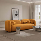 Donna Minimalist Curved Boucle Sofa 93 (3 Colors)