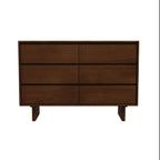 Dubrovnik Walnut Wood Six-Drawer Storage Dresser (47)