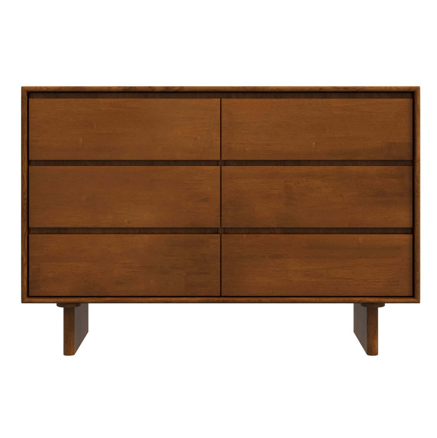 Dubrovnik Walnut Wood Six-Drawer Storage Dresser (47)