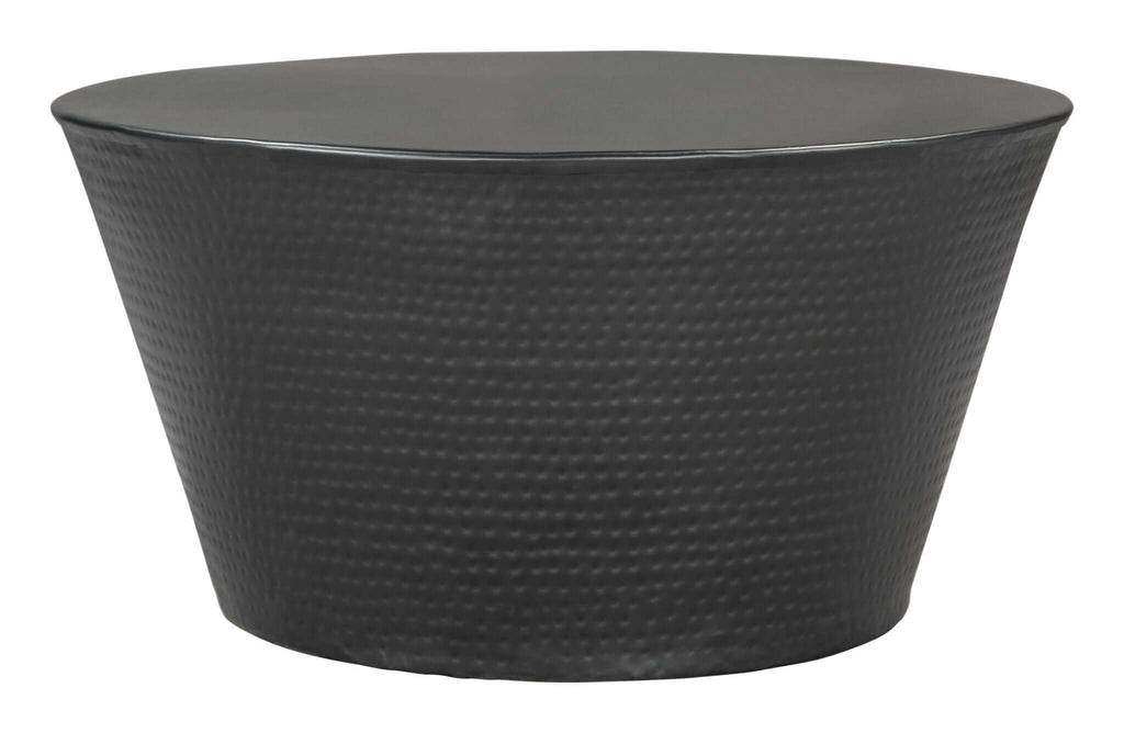 Durban Round Black Iron Coffee Table 32