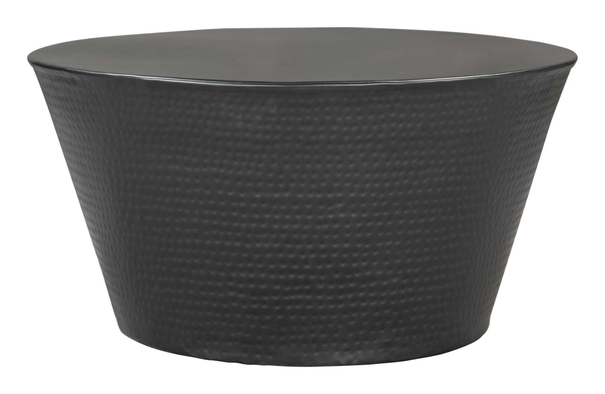 Durban Round Black Iron Coffee Table 32