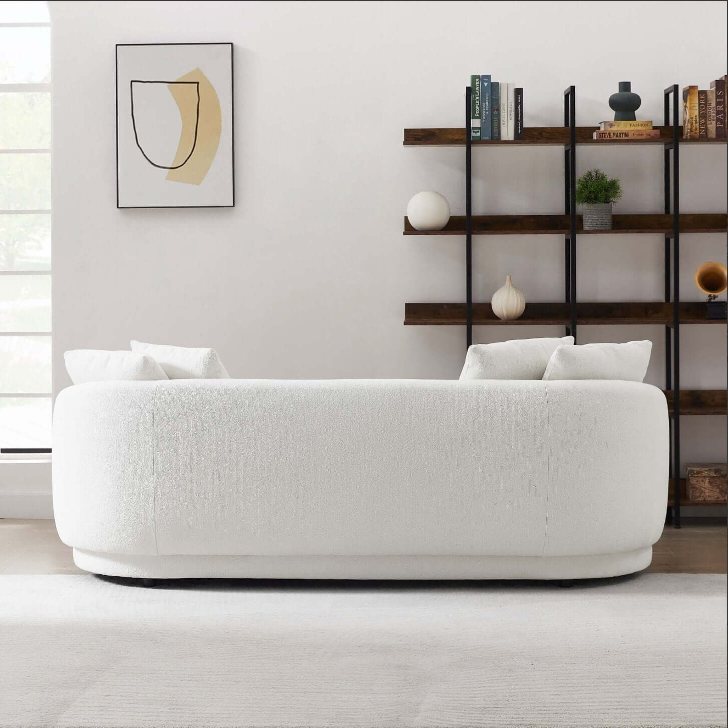 Dylan Modern Bohemian French Boucle Sofa 85 (3 Colors)