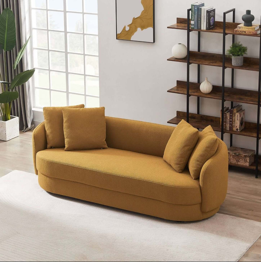 Dylan Modern Bohemian French Boucle Sofa 85 (3 Colors)