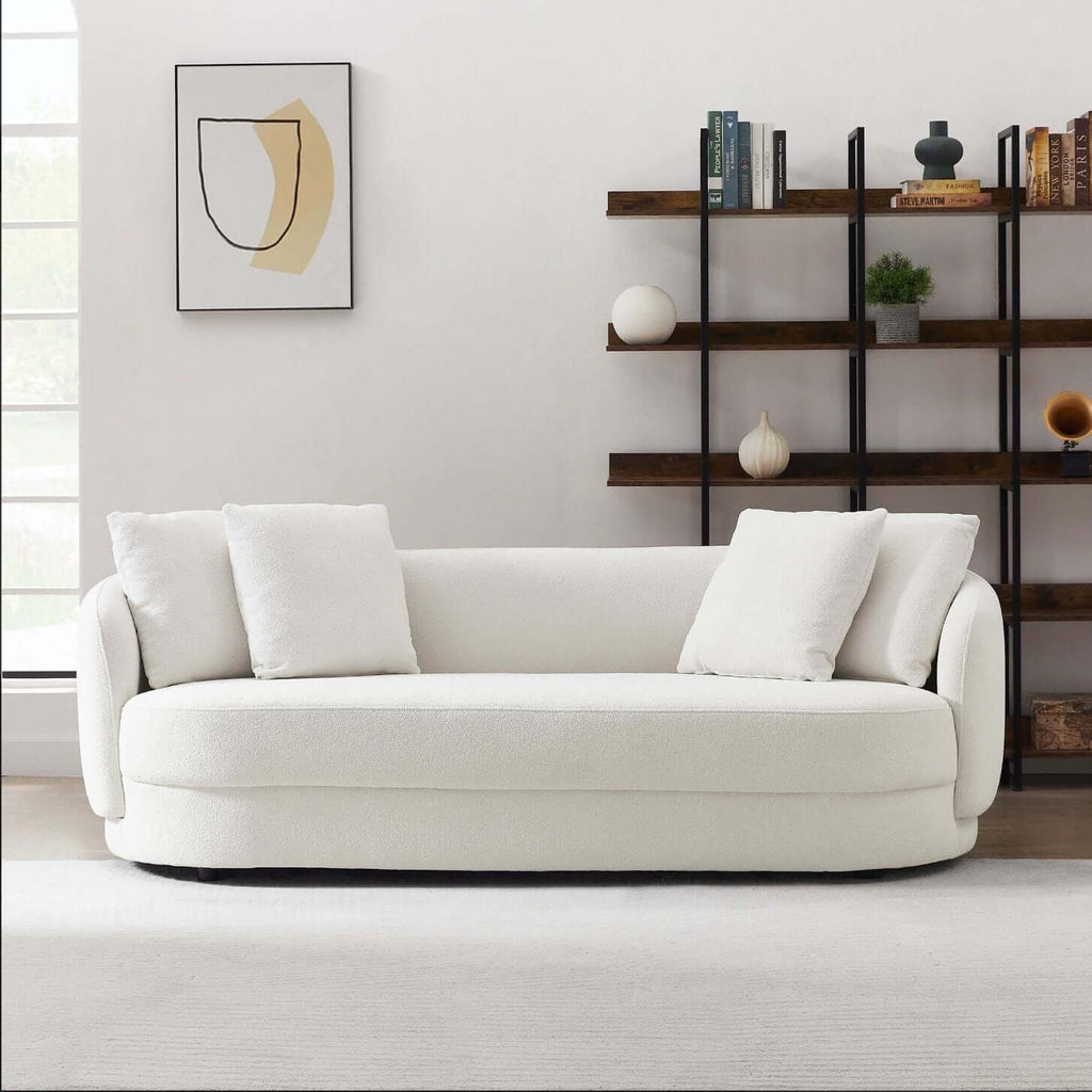 Dylan Modern Bohemian French Boucle Sofa 85 (3 Colors)