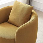 Dylan Rounded Barrel Boucle Lounge Swivel Chair (2 Colors)