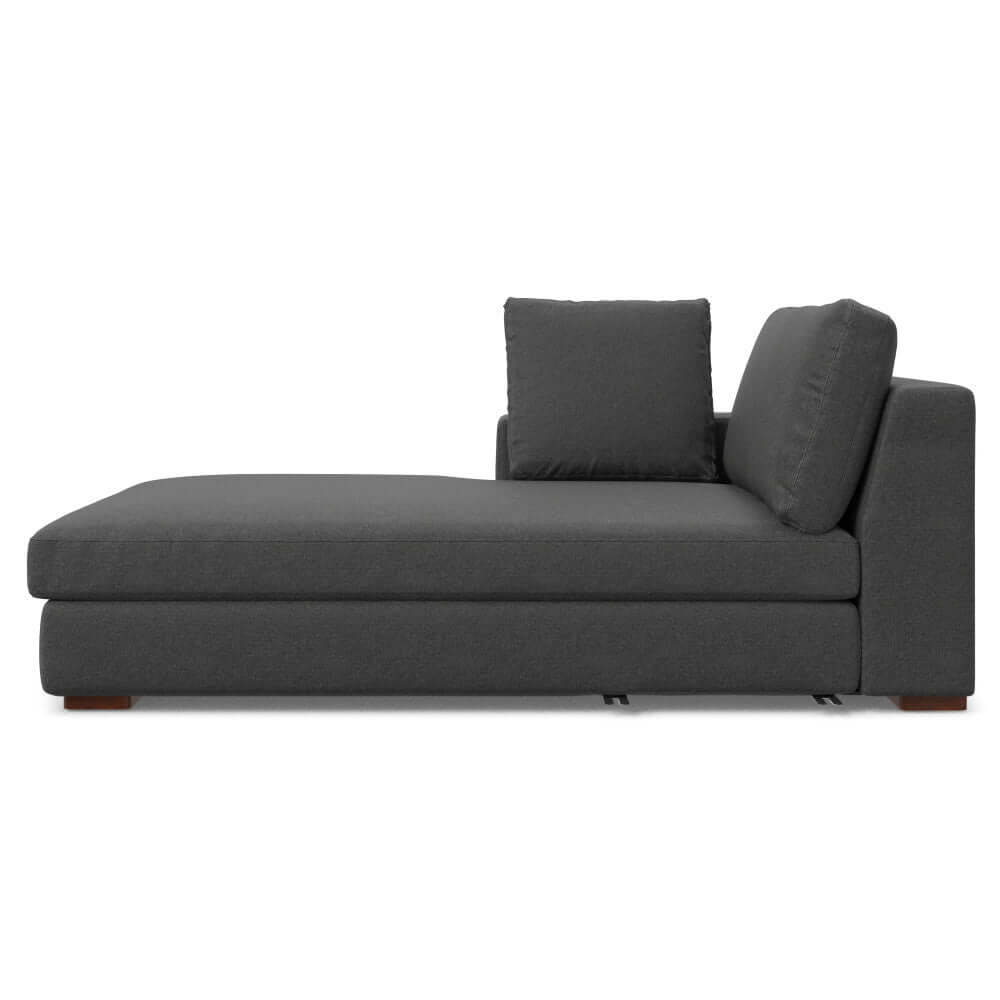 Charlie Modern Deep Seat Sectional Chaise Sofa 122 (2 Colors)