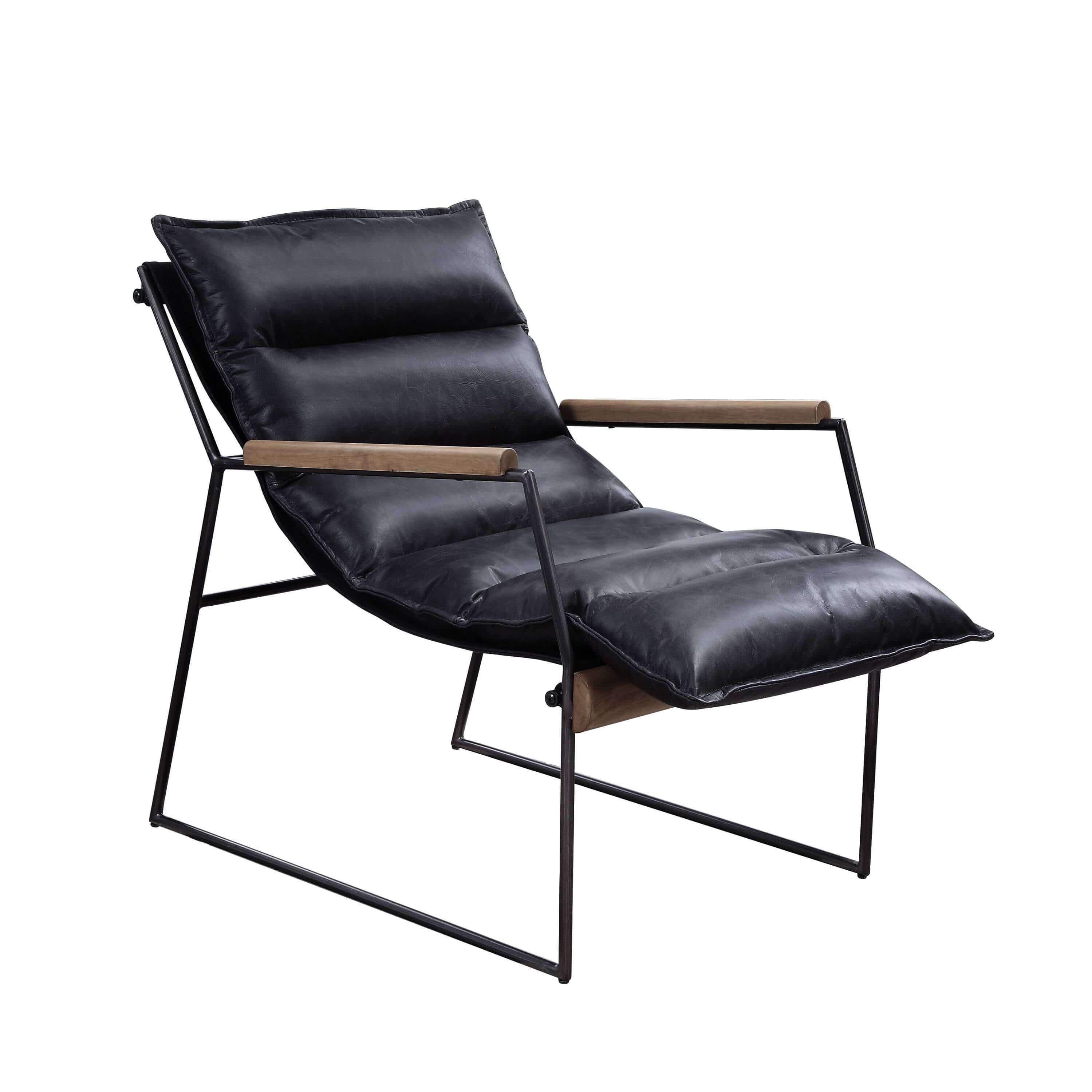 Luberzo Espresso Top Grain Leather Armchair