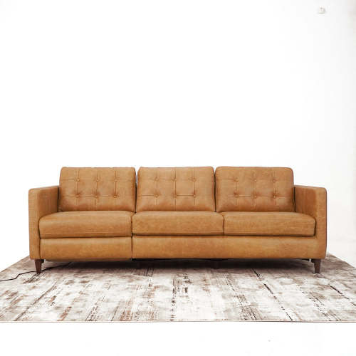 Christopher MCM Leather Power Reclining Sofa 93