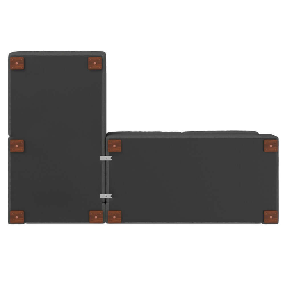 Charlie Modern Deep Seat Sectional Chaise Sofa 122 (2 Colors)