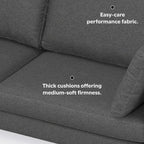 Ava MCM Performance Fabric Sofa 90L (2 Colors)