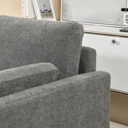 Small Contemporary Loveseat Sofa 58 (4 Colors)