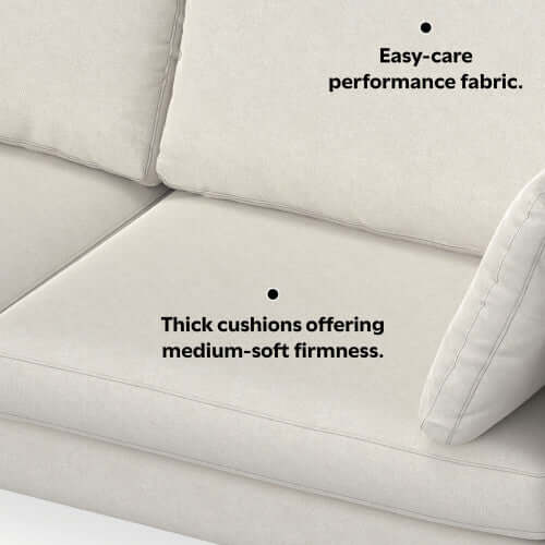 Ava MCM Performance Fabric Sofa 90L (2 Colors)