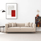 Edward Midcentury Tufted Velvet Upholstered Sofa 90L