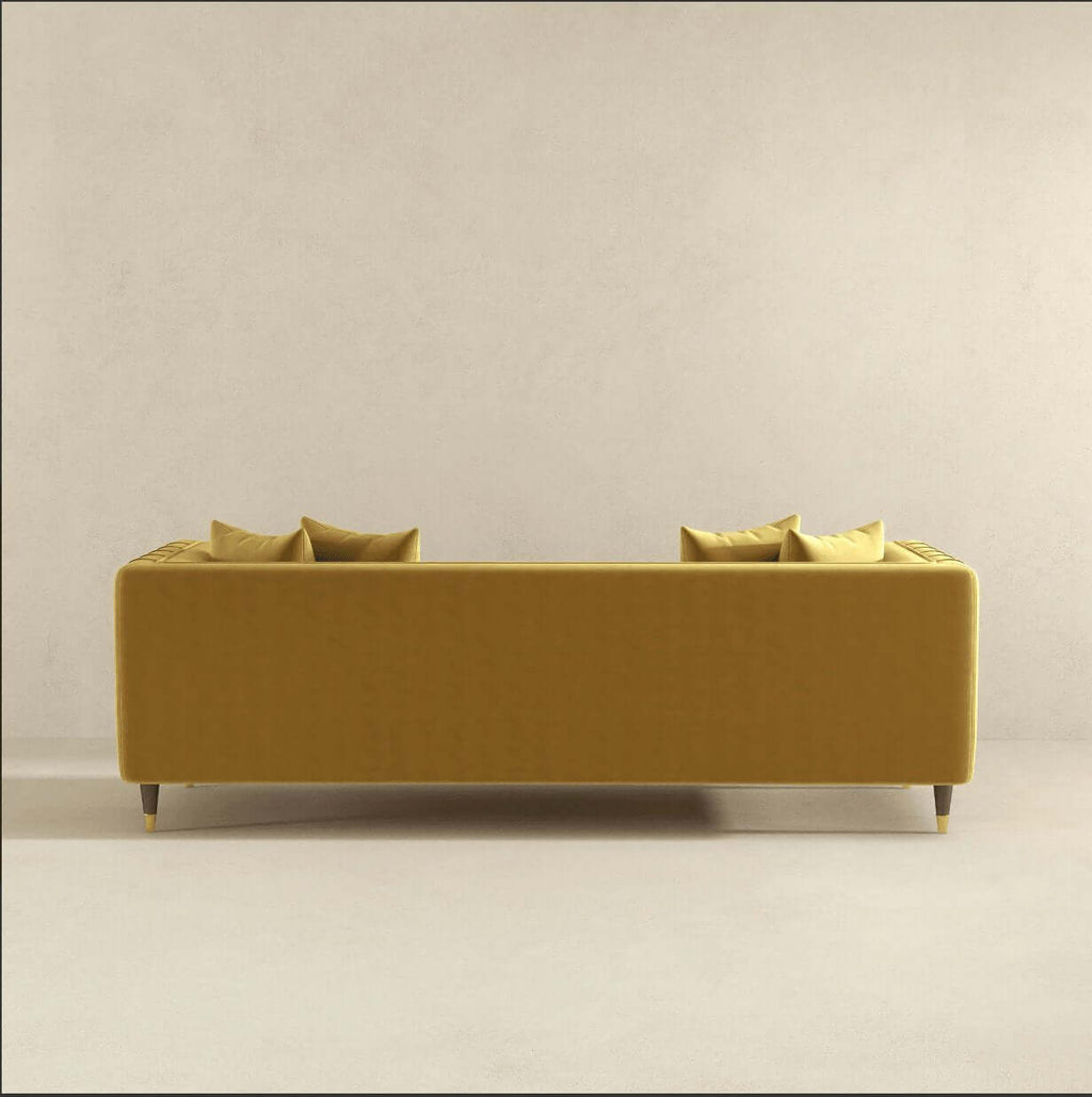 Edward Midcentury Tufted Velvet Upholstered Sofa 90L