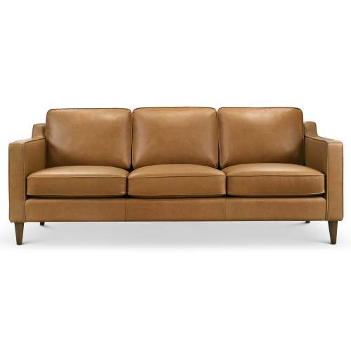 Cooper MCM Genuine Leather 3 Seat Sofa 81