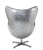 Brancaster Industrial Retro Aluminum Swivel Accent Chair