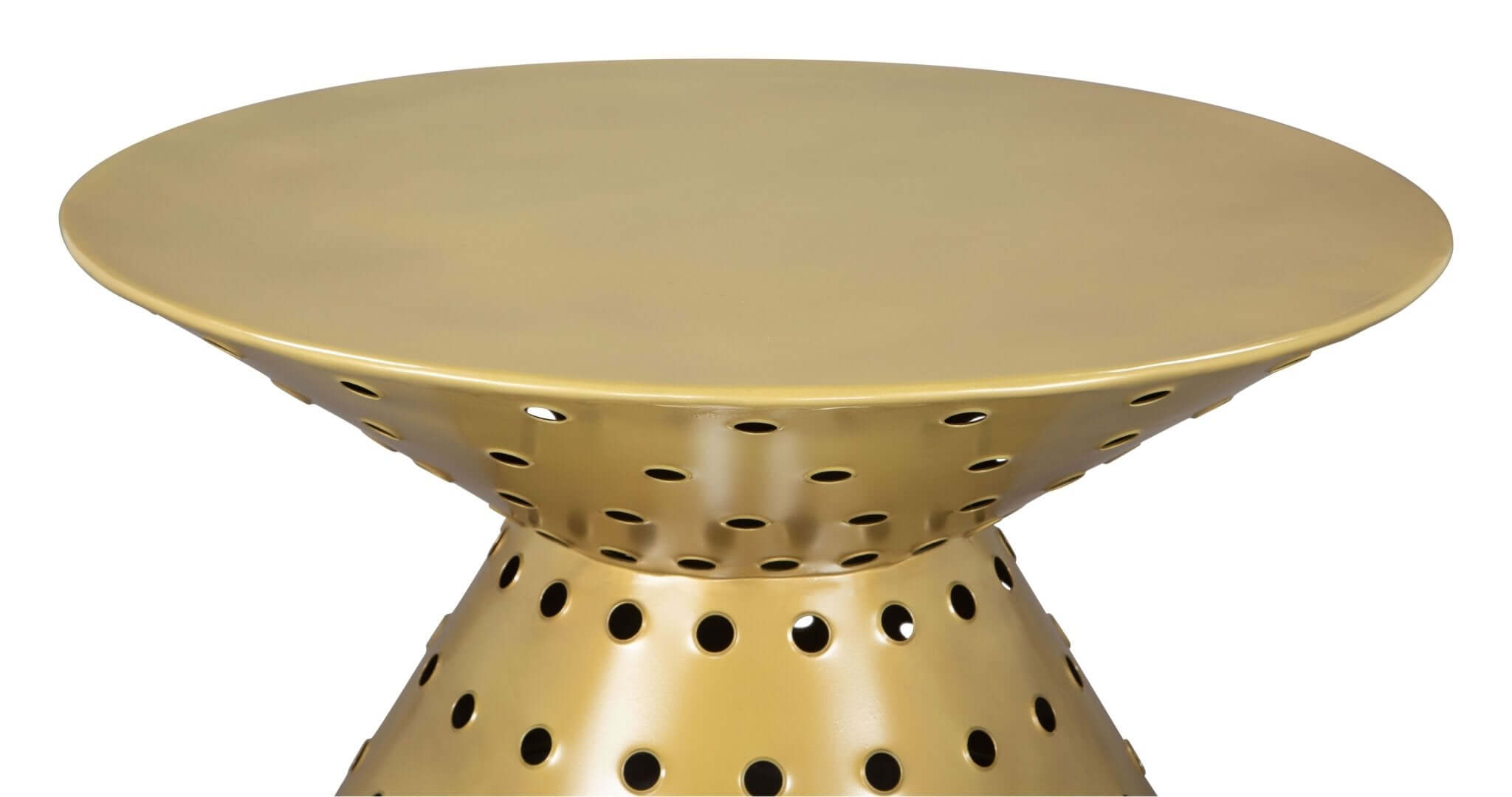 Electron Gold Metal Retro Round Coffee Table 30
