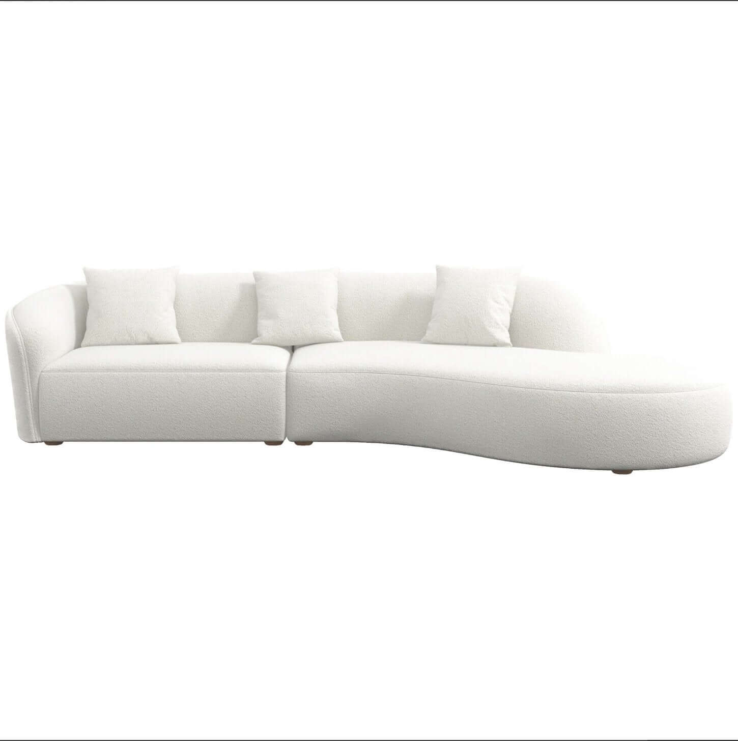 Elijah Japandi Style Curve Sofa