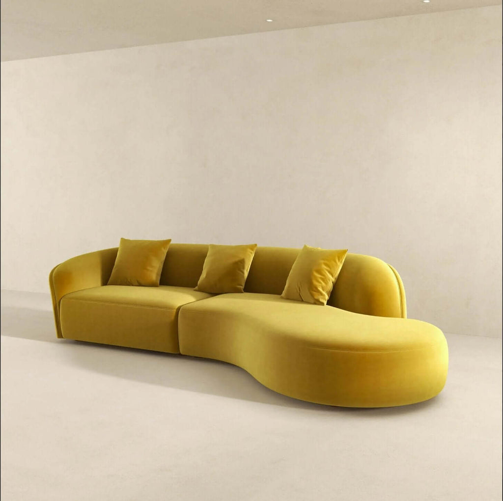 Elijah Japandi Style Curve Sofa