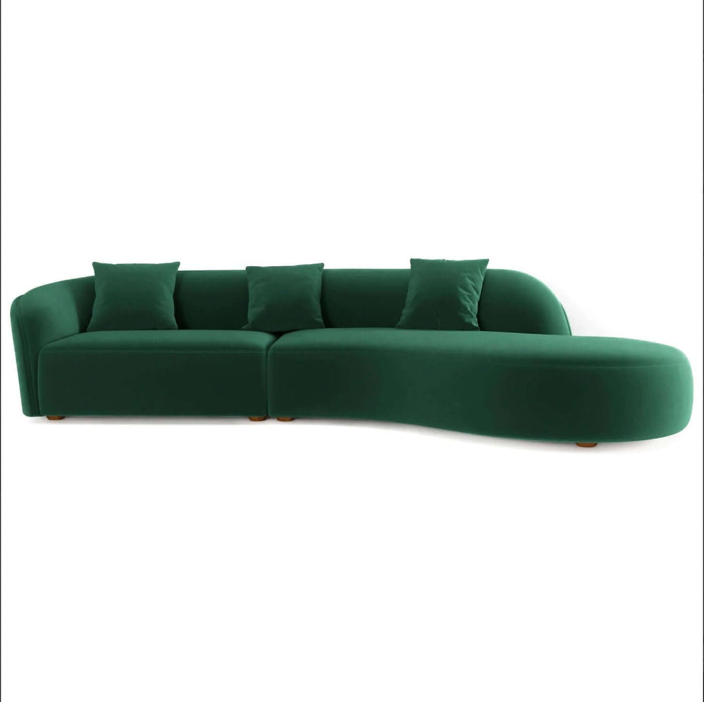 Elijah Japandi Style Curve Sofa