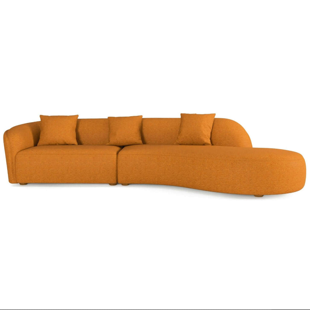 Elijah Japandi Style Curve Sofa