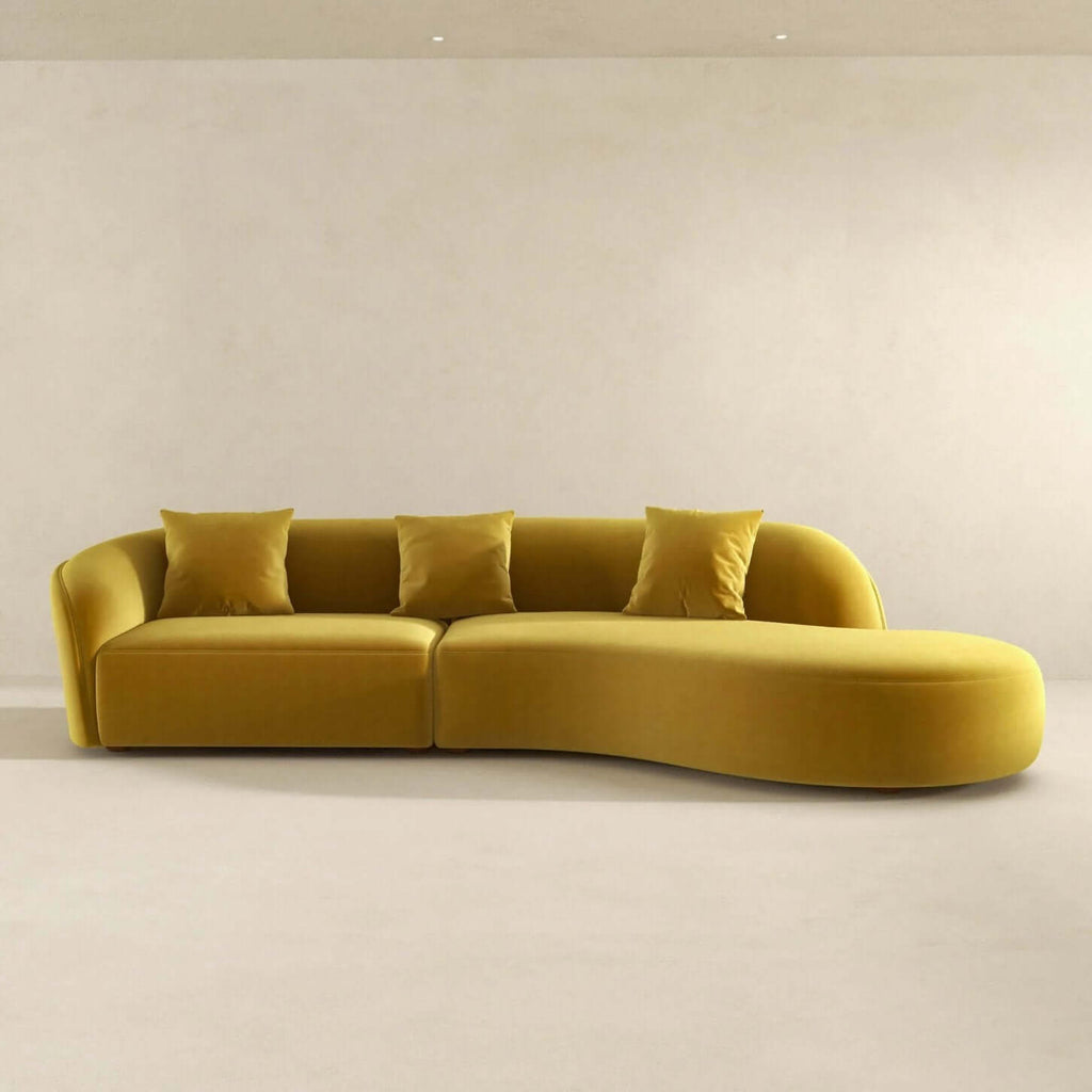Elijah Japandi Style Curve Sofa