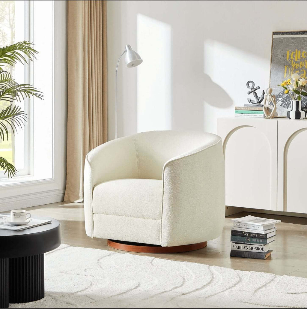Elise Swivel Barrel Accent Chair