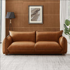 Emma Modern Boho Genuine Leather Sofa 89 (3 Colors)