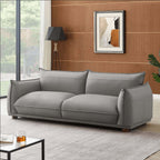 Emma Modern Boho Genuine Leather Sofa 89 (3 Colors)
