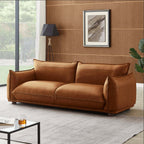 Emma Modern Boho Genuine Leather Sofa 89 (3 Colors)