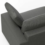 Charlie Modern Deep Seat Sectional Chaise Sofa 122 (2 Colors)