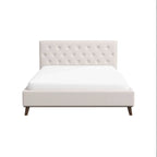 Graceville Tufted Fabric Upholstered Platform Bed Frame (4 Colors)
