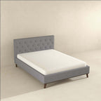 Graceville Tufted Fabric Upholstered Platform Bed Frame (4 Colors)