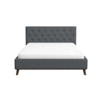 Graceville Tufted Fabric Upholstered Platform Bed Frame (4 Colors)